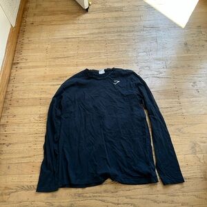 GYMSHARK- Navy Blue Long Sleeve Tee